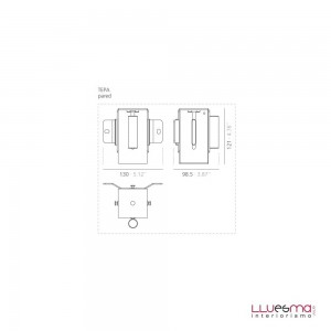 Poste pared Trec de Systemtronic. Muebles oficina diseño.