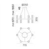 Lámpara Suspensión Zephyr Exagonal Artemide