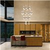 Zephyr Chandelier - negro brillante