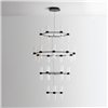 Zephyr Chandelier - negro brillante