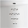 Zephyr Chandelier - negro brillante