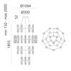 Lámpara Suspensión Zephyr Chandelier Artemide
