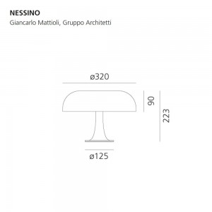 Lámpara sobremesa Nessino Artemide