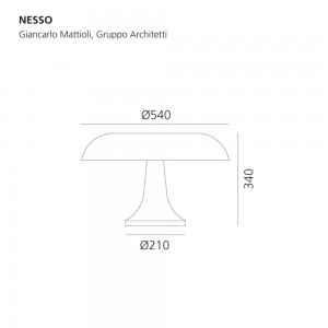 Lámpara sobremesa Nesso Artemide