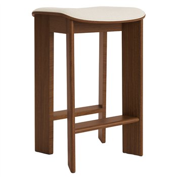 Taburete bar tapizado Chisel 30 bajo Hay