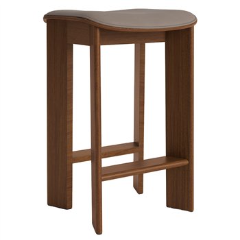 Taburete bar tapizado Chisel 30 bajo Hay