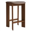 Taburete bar tapizado Chisel 30 bajo Hay