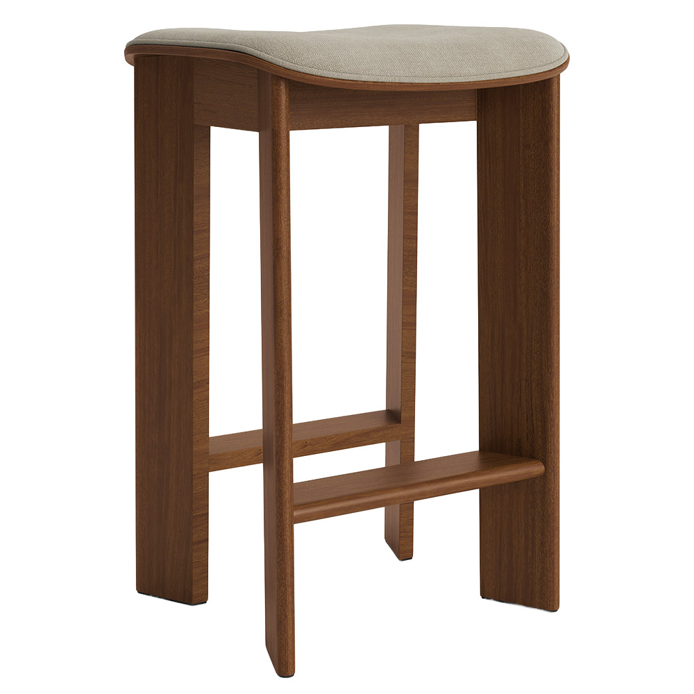 Taburete bar tapizado Chisel 30 bajo Hay