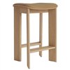 Taburete bar tapizado Chisel 30 bajo Hay