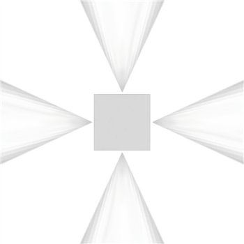 Effetto Quadro 4 anchos - gris/blanco
