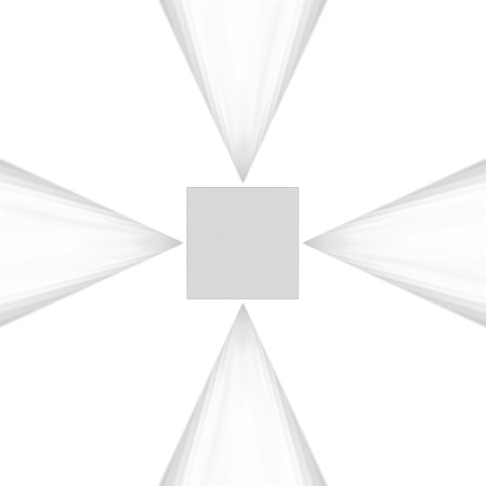 Effetto Quadro 4 anchos - gris/blanco