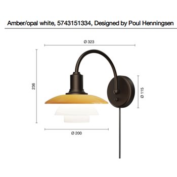 Lámpara PH 2/2 Aplique Centenary Edition Louis Poulsen