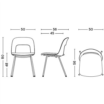 Silla Layout 114 tapizado Hay