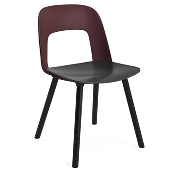 Silla Layout 122 asiento madera Hay