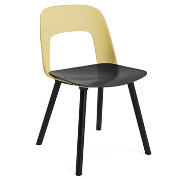 Silla Layout 122 asiento madera Hay