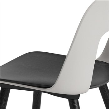 Silla Layout 122 asiento madera Hay