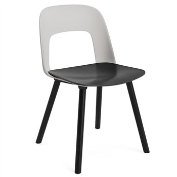 Silla Layout 122 asiento madera Hay