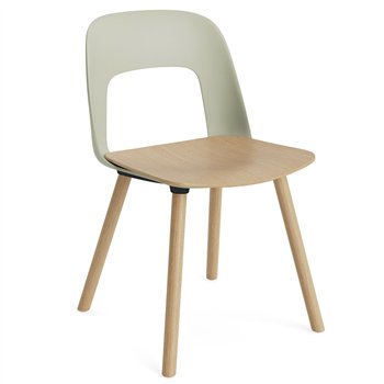 Silla Layout 122 asiento madera Hay