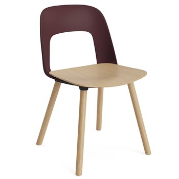 Silla Layout 122 asiento madera Hay