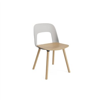 Silla Layout 122 asiento madera Hay