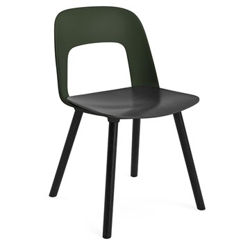 Silla Layout 122 asiento madera Hay