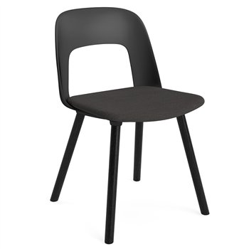 Silla Layout 123 asiento tapizado Hay
