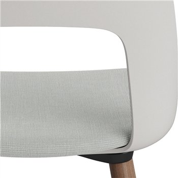 Silla Layout 123 asiento tapizado Hay