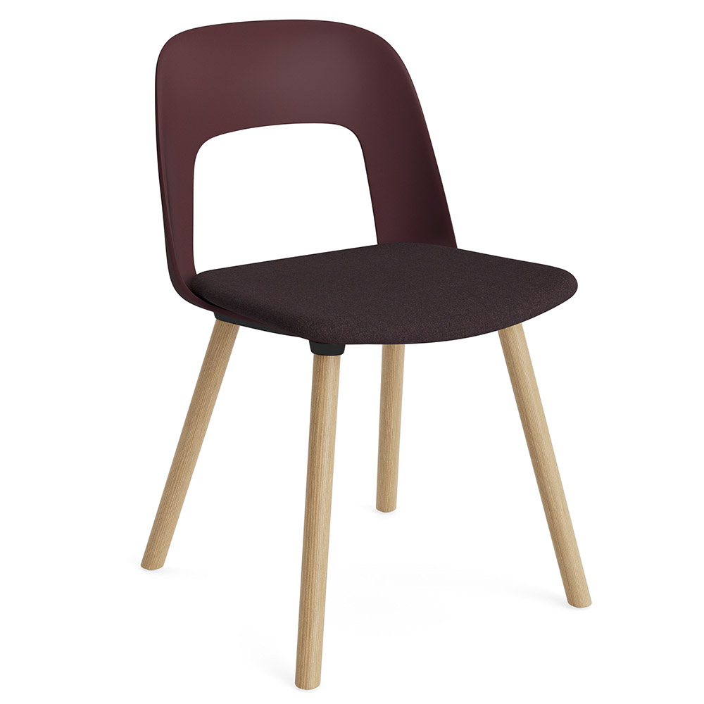 Silla Layout 123 asiento tapizado Hay
