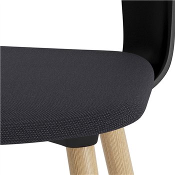 Silla Layout 123 asiento tapizado Hay