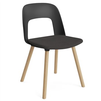 Silla Layout 123 asiento tapizado Hay