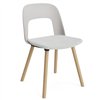 Silla Layout 123 asiento tapizado Hay