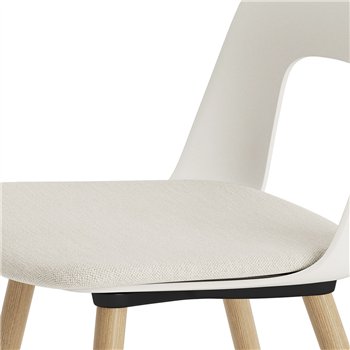 Silla Layout 123 asiento tapizado Hay