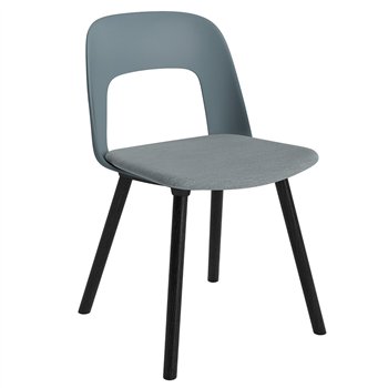 Silla Layout 123 asiento tapizado Hay