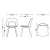 Silla Layout 124 tapizado Hay