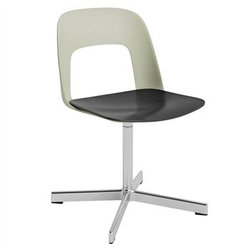 Silla Layout 132 asiento madera Hay
