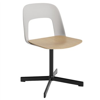 Silla Layout 132 asiento madera Hay