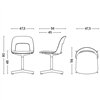 Silla Layout 134 tapizado Hay
