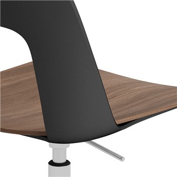 Silla Layout 142 asiento madera Hay
