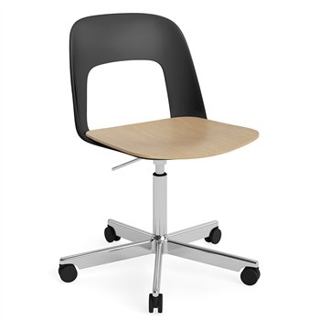 Silla Layout 142 asiento madera Hay