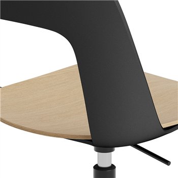 Silla Layout 142 asiento madera Hay