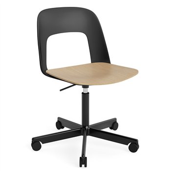 Silla Layout 142 asiento madera Hay