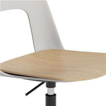 Silla Layout 142 asiento madera Hay
