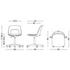 Silla Layout 143 asiento tapizado Hay