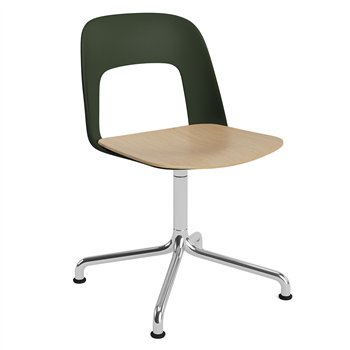 Silla Layout 152 asiento madera Hay
