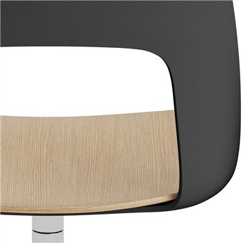 Silla Layout 152 asiento madera Hay