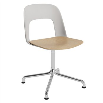 Silla Layout 152 asiento madera Hay