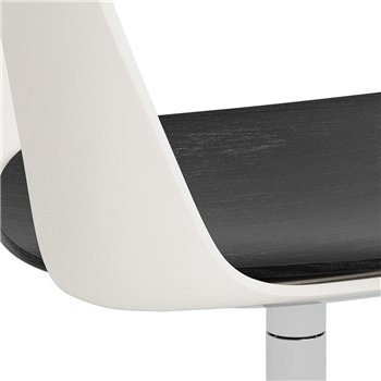 Silla Layout 152 asiento madera Hay