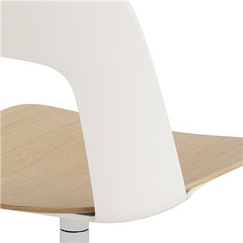 Silla Layout 152 asiento madera Hay