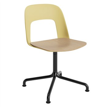 Silla Layout 152 asiento madera Hay
