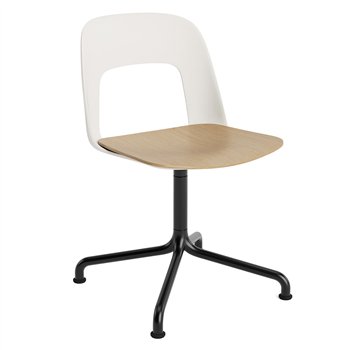 Silla Layout 152 asiento madera Hay